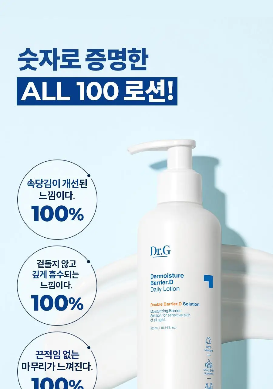 [속보습/수분로션] 닥터지 더모이스처 배리어 D 로션 300ml 기획 (+멀티밤 1g) 상세페이지 10